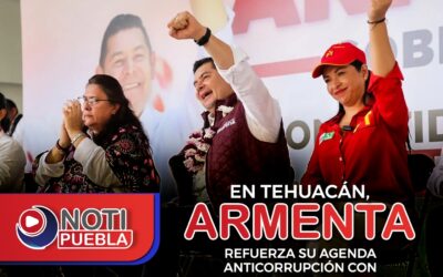 En Tehuacán, Armenta refuerza su agenda anticorrupción con la comunidad